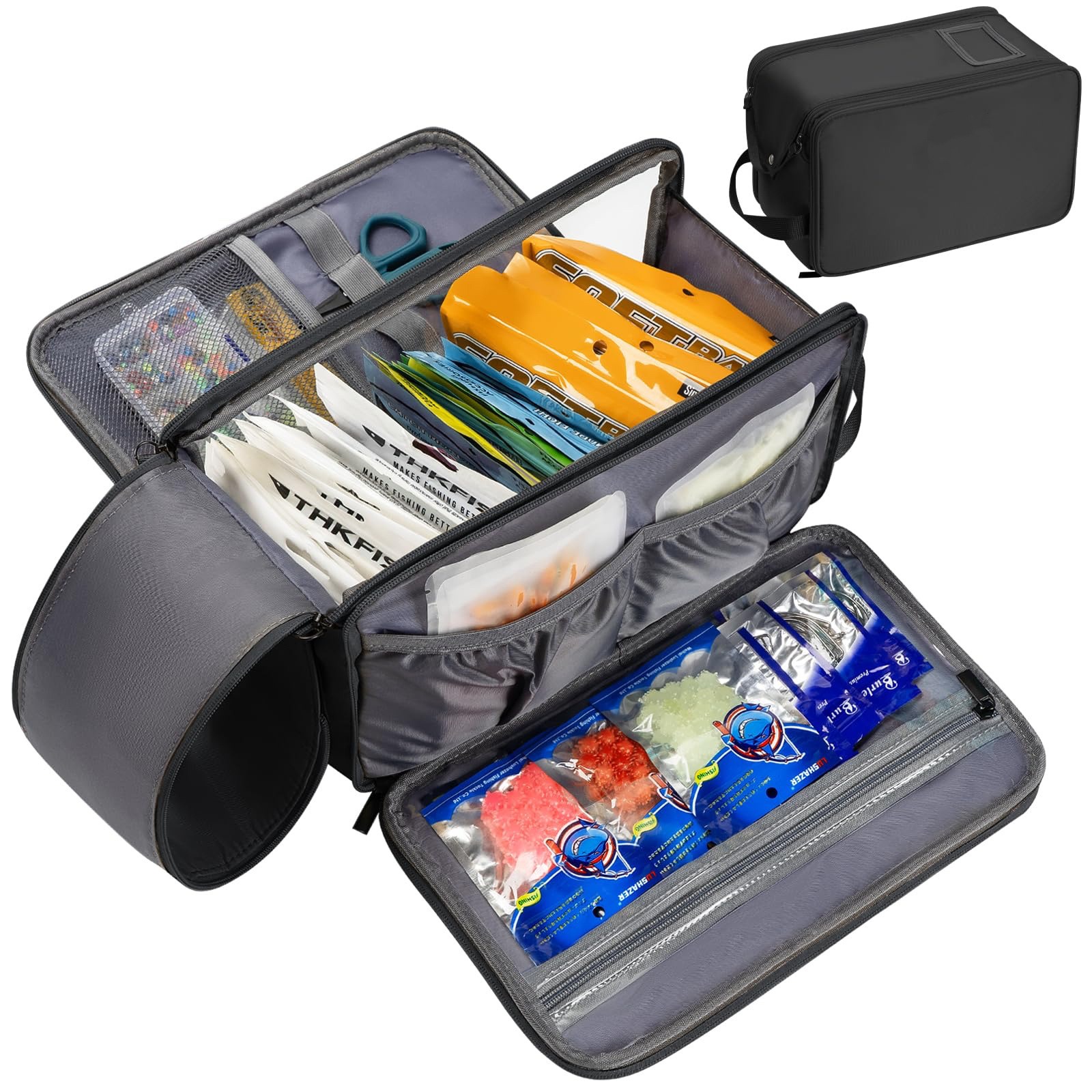 Fishing Equipment Lures - Soft Lures Bag Large Capacity Portable