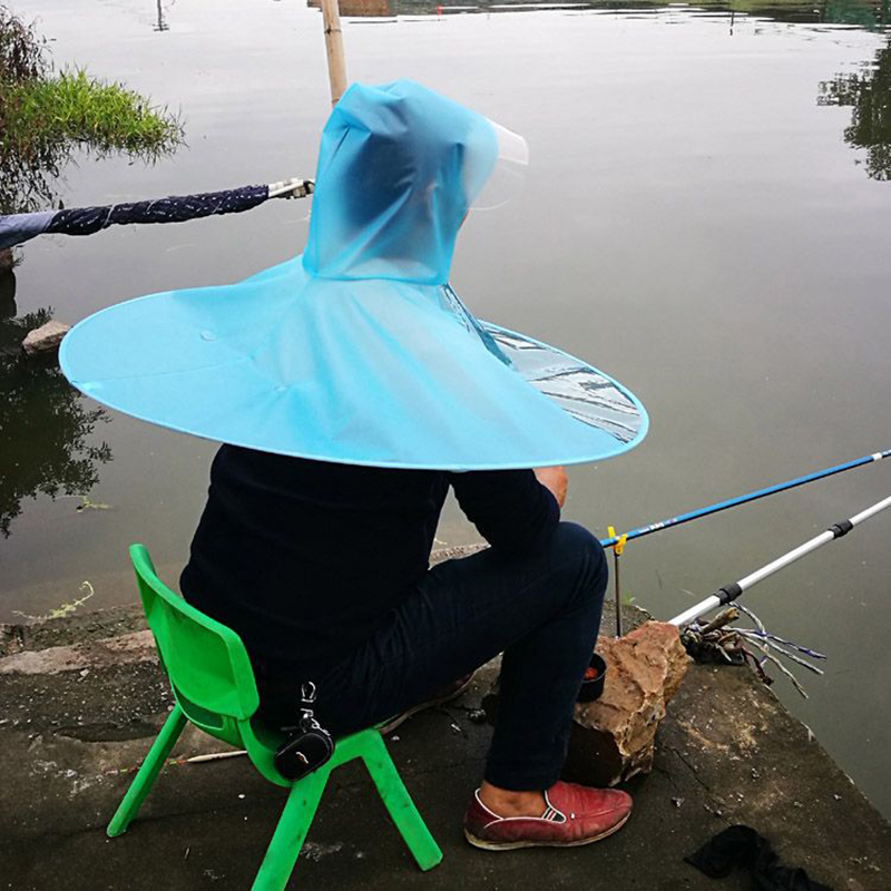 Fishing Equipment Jet - Outdoor Foldable Umbrella Hat Anti-Rain Anti-Sun
