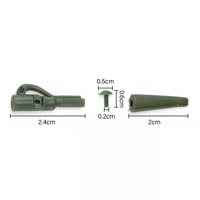 50Sets Mini Lead Clips & Tail  - Fishing Equipment Jet recension och pris