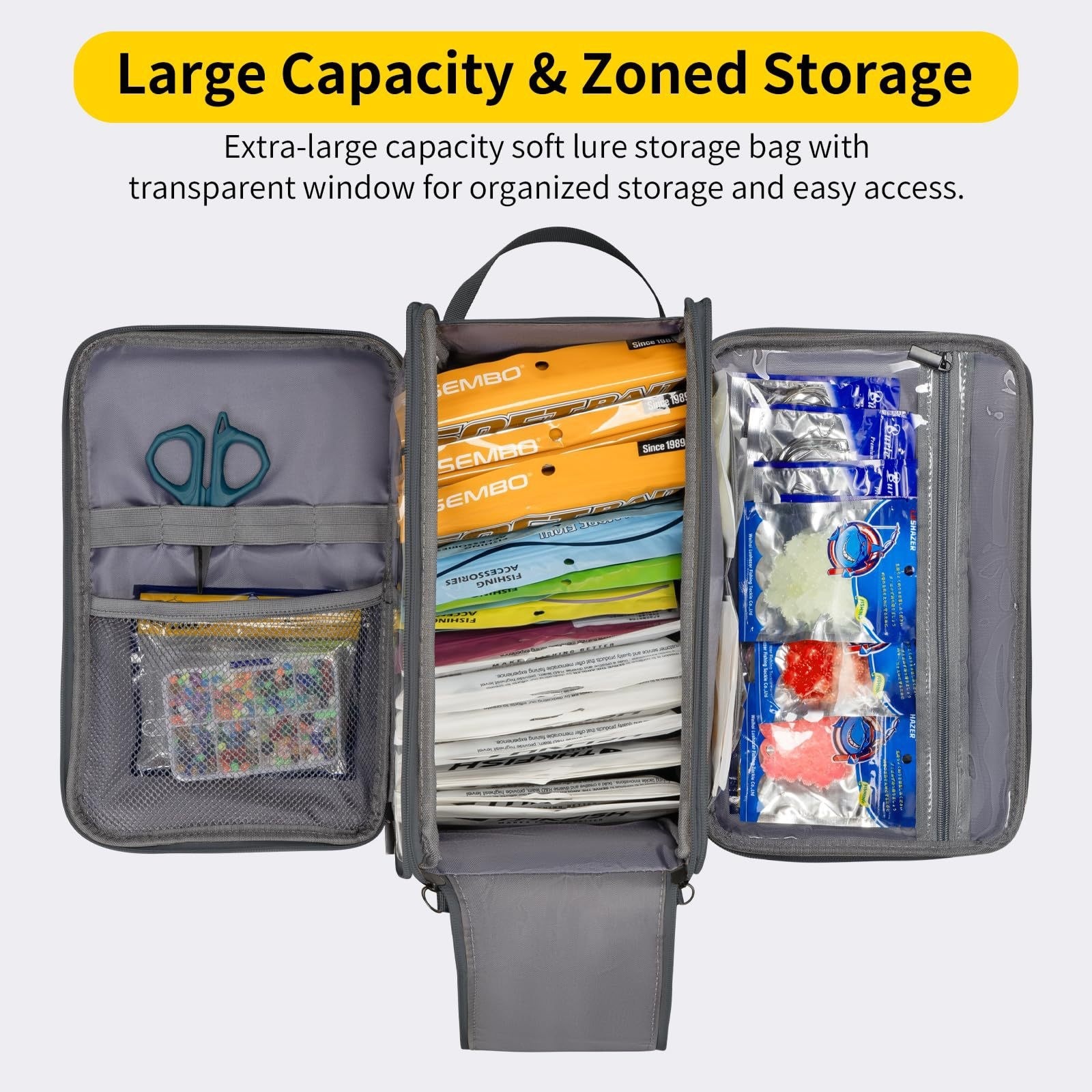 Soft Lures Bag Large Capacity  - Fishing Equipment Lures recension och pris