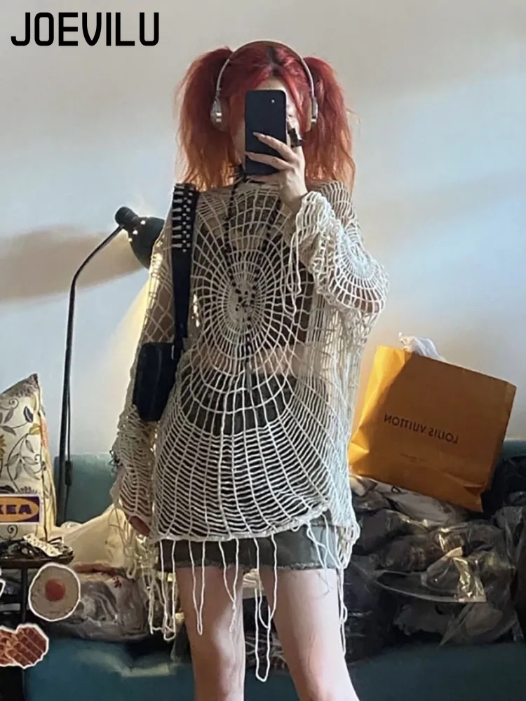 JOEVILU Hollow Knit Hooded Top - Fishing Equipment Net recension och pris